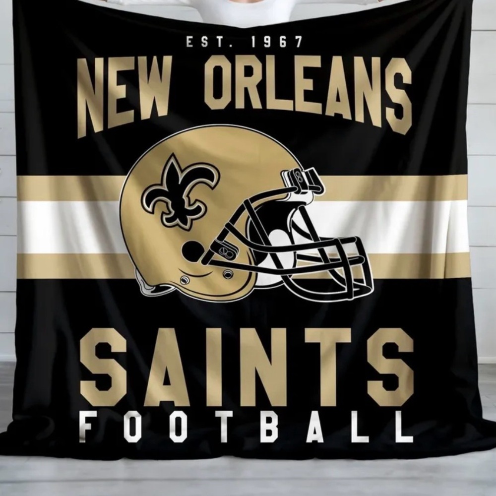 🆕- NFL New Orleans Saints 50" x 60" Fleece Throw